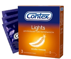 Купить contex (контекс) презервативы lights особо тонкие 3шт в Кстово