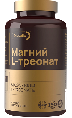 Dietelle (Дайтелл) Магния L-треонат, капсулы 90шт БАД