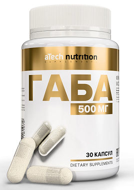 Atech Nutrition (Атех Нутришн) Габа капсулы массой 670мг 30шт БАД