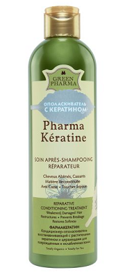 Green Pharma (Грин Фарма) Фармакератин кондиционер-ополаскиватель восстанавливающий кератин/церамиды 400мл
