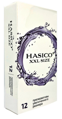 Hasico (Хасико) Презервативы XXL увеличенные 12 шт