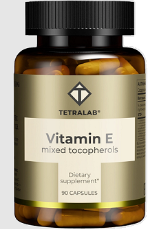 Tetralab (Тетралаб) Витамин Е смесь токоферолов, капсулы 90шт БАД