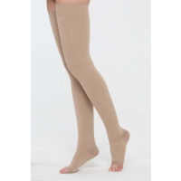 Чулки до бедра 2 класс компрессии размер 3 кремовые, пара