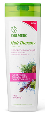 Synergetic Hair Therapy (Синергетик), шампунь для волос себорегулирующий, 400мл