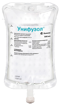 Унифузол, раствор для инфузий 14г/л, бутылка 500мл 5шт