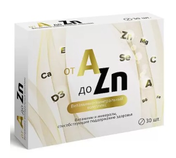 Купить витаминный комплекс a-zn, таблетки 743мг, 30 шт бад в Кстово