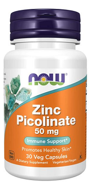 Now Foods (Нау Фудс) Цинк Пиколинат, капсулы 530мг, 30 шт БАД