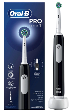 Oral-B (Орал-Би) зубная щетка pro series1 тип 3791 с насадкой cross action электрическая, черная