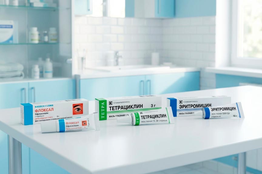 Мази от ячменя на глазу