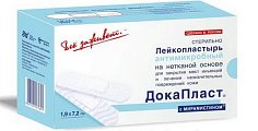 Купить пластырь докапласт антимикробный с мирамистином 1,9х7,2см, 10 шт в Кстово