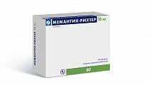 Купить мемантин-рихтер, таблетки, покрытые пленочной оболочкой 10мг, 60 шт в Кстово