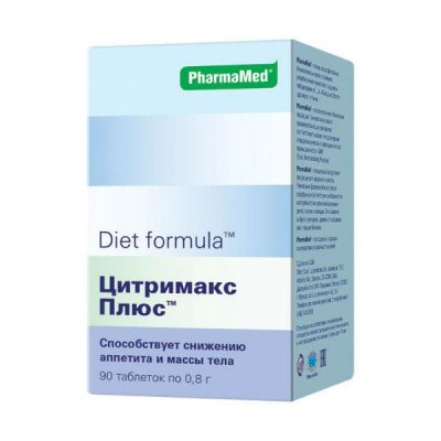 Купить diet formula (диет формула) цитримакс, таблетки 90 шт бад в Кстово