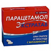 Купить парацетамол экстратаб, таблетки 500мг+150мг, 10 шт в Кстово