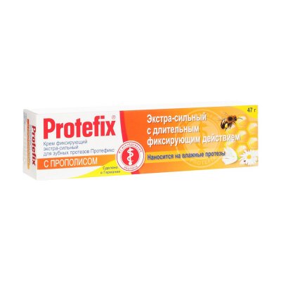 Купить протефикс (protefix) крем для фиксации зубных протезов прополис 40мл в Кстово