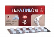 Купить тералив 275, таблетки покрытые пленочной оболочкой 275мг, 12шт в Кстово