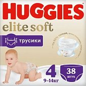 Купить huggies (хаггис) трусики elitesoft 4, 9-14кг 38 шт в Кстово