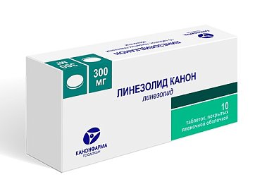 Линезолид-Канон, таблетки, покрытые пленочной оболочкой 300мг, 10 шт