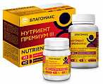 Купить благомакс нутриент премиум iii набор капсула 1 мультивитамины и минералы 30шт + капсула 2 баланс пребиотик пищевые волокна био-с 30шт бад в Кстово