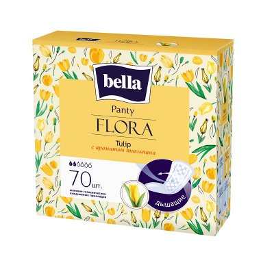 Купить bella (белла) прокладки panty flora с ароматом тюльпана 70 шт в Кстово