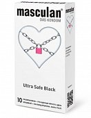 Купить masculan (маскулан) презервативы утолщенные черного цвета black ultra safe 10шт в Кстово