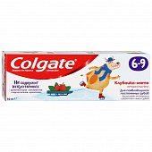 Купить колгейт (colgate) зубная паста детская с фтором с 6-9 лет вкус клубника-мята, 60мл в Кстово