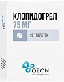 Купить клопидогрел, таблетки, покрытые пленочной оболочкой 75мг, 28 шт в Кстово
