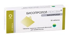 Купить бисопролол-лексвм, таблетки, покрытые пленочной оболочкой 5мг, 30 шт в Кстово