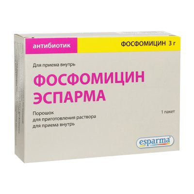 Купить фосфомицин-эспарма, порошок для приготовления раствора для приёма внутрь 3г, пакетик 8г в Кстово