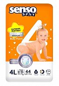 Купить senso baby simple (сенсо бейби) подгузники-трусики для детей, размер 4l (9-14кг), 44 шт в Кстово