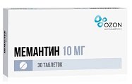 Купить мемантин, таблетки, покрытые пленочной оболочкой 10мг, 30 шт в Кстово