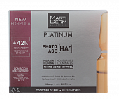 Купить martiderm (мартидерм) platinum сыворотка для лица коррекция фотостарения гиалуроновая кислота+, ампулы 2мл, 30 шт в Кстово