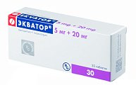 Купить экватор, таблетки 5мг+20мг, 30 шт в Кстово