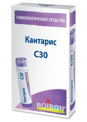 Купить кантарис с30, гомеопатический монокомпонентный препарат животного происхождения, гранулы гомеопатические 4 гр в Кстово