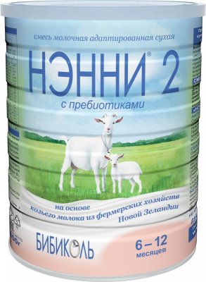 Купить нэнни 2 смесь на основе натурального козьего молока с пребиотиками с 6 месяцев, 800г в Кстово