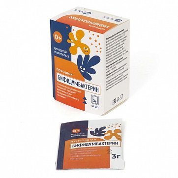 Бифидумбактерин, порошок пакет-саше 3г, 10 шт