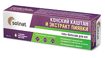 Купить solnat (солнат) конский каштан и экстракт пиявки, гель-бальзам для ног 100мл в Кстово