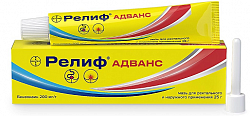 Купить релиф адванс, мазь для ректального и наружного применения 200мг/г, 25г в Кстово