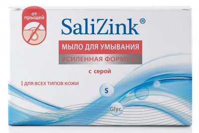 Купить салицинк (salizink) мыло для умывания для всех типов кожи с серой, 100г в Кстово