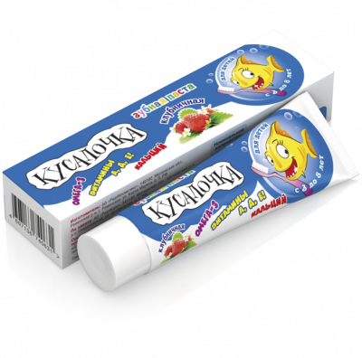 Купить кусалочка зубная паста для детей 3-8лет клубника 50мл в Кстово