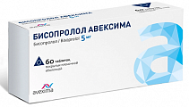 Купить бисопролол авексима, таблетки покрытые пленочной оболочкой 5 мг, 60 шт в Кстово