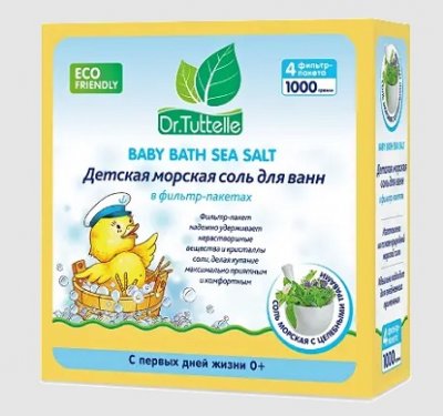 Купить dr.tuttelle (доктор туттелле) соль для ванны морская детская с целебными травами, 1000г в Кстово