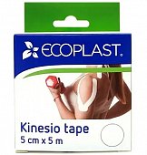 Купить ecoplast лента фиксирующая кензио тейп 5см х 5м белый в Кстово