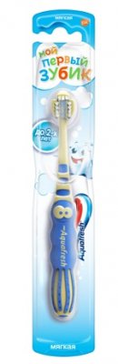 Купить аквафреш (aquafresh) зубная щетка aquafresh мой первый зубик для детей от 0-2 лет, 1 шт в Кстово
