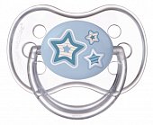 Купить canpol (канпол) пустышка круглая силиконовая 6-18 месяцев newborn baby голубая 1 шт в Кстово
