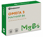Купить биафишенол омега3 магний в6, капсулы массой 0,35г 30шт+капсулы массой 0,6г 30шт бад в Кстово
