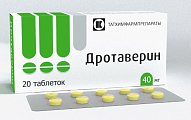 Купить дротаверин, таблетки 40мг, 20 шт в Кстово