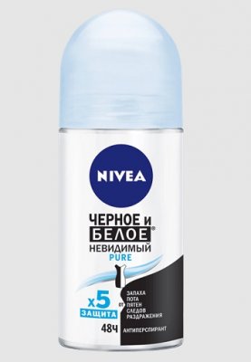 Купить nivea (нивея) дезодорант шариковый невидимая защита пюр, 50мл в Кстово