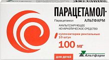 Купить парацетамол-альтфарм, суппозитории ректальные 100мг, 10 шт в Кстово