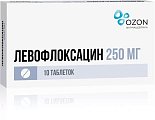 Купить левофлоксацин, таблетки, покрытые пленочной оболочкой 250мг, 10 шт в Кстово