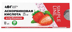 Купить аскорбиновая кислота вкус клубники abc healthy food таблетки 25мг 10шт бад в Кстово